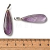 Natural Amethyst Pendants G-Q192-07P-03-3