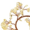 Natural Citrine Chips Love Heart Tree Decorations DJEW-P017-B02-3