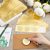 CRASPIRE 40 Sheets 4 Styles Self Adhesive Gold Foil Embossed Stickers DIY-CP0010-39-3