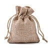 Burlap Packing Pouches Drawstring Bags ABAG-Q050-7x9-01-4