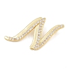 Brass Micro Pave Clear Cubic Zirconia Pendants CU-CBA8481-01G-N-2