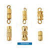  Jewelry Brass Screw Clasps KK-PJ0001-03G-28