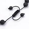 Natural Lava Rock Braided Bead Bracelets BJEW-R304-01-8mm-3