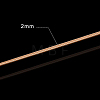 Half Round Brass Wire for Jewelry Making CWIR-WH0003-02G-3