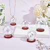 6 Sets 3 Style Glass Dome Cover ODIS-DR0001-02-3