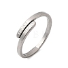 201 Stainless Steel Cuff Open Rings RJEW-Z141-02P-4