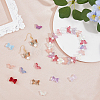200Pcs 10 Style Transparent Spray Painted Glass Beads GLAA-FH0001-70-4