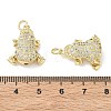 Brass Micro Pave Clear Cubic Zirconia Pendant KK-H280-04G-3