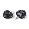 Natural Larvikite Pendants G-N362-05P-05-2