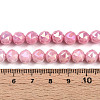 Anti-Tarnish Electroplate Glass Beads Strands GLAA-N010-8mm-09-4