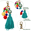 Bohemian Ethnic Style Pompom Ball Tassel Pendant Decorations FIND-FH0006-63-4