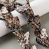 Spray Printed Synthetic Turquoise Beads Strands TURQ-P002-04A-02-1
