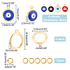 DIY Colorful Evil Eye Earring Making Kit DIY-AR0002-84-2