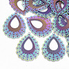 Ion Plating(IP) 304 Stainless Steel Filigree Pendants STAS-S108-68-1