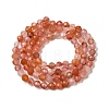 Natural Red Agate Beads Strands G-L653-B01-4mm-3