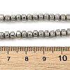 Electroplated Natural Lava Rock Beads Strands G-L606-C02-01B-4