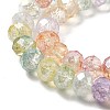 Transparent Crackle Glass Beads Strands CCG-L050-01A-09-2