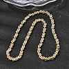 Brass Micro Pave Cubic Zirconia Geometric Tennis Necklaces NJEW-C121-02A-G-2