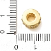 Brass Micro Pave Cubic Zirconia European Beads CU-CBA0A9C-08G-B-3