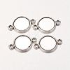 Alloy Cabochon Connector Settings X-PALLOY-A13117-AS-RS-1