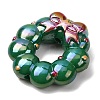 Christmas UV Plating Opaque Acrylic Beads AC-CBAC5B6-01C-2
