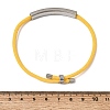 Round Nylon Milan Cord Slider Bracelet Making BJEW-L722-01P-18-3