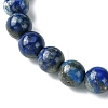 Natural Lapis Lazuli Stretch Bracelets BJEW-JB10135-01-4