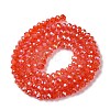 Baking Electroplate Glass Beads Strands X-DGLA-A039-J2MM-B01-2