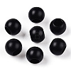 Matte Spray Painted Acrylic European Beads X-ACRP-Q017-03A-01-1