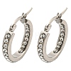 202 Stainless Steel Hoop Earrings EJEW-H003-42P-01-1