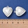 Rack Plating Brass Locket Pendants KK-F090-03S-4