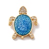 Brass Micro Pave Cubic Zirconia Beads KK-F894-08G-1