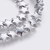 Electroplated Non-magnetic Synthetic Hematite Bead Strand G-E495-07C-1