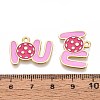Alloy Enamel Sports Pendants ENAM-T022-74G-3