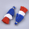 Polycotton(Polyester Cotton) Tassel Pendant Decorations FIND-T018-27-2