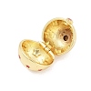 Brass Micro Pave Cubic Zirconia Locket Pendants KK-H203-13G-03-2