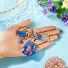 Star Resin & Shell Keychains KEYC-TAC00087-01D-5