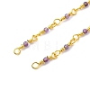 Brass Chain Necklace Making KK-K337-13G-11-2