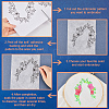 CRASPIRE 2 Sets 2 Style PVA & Cloth Water-soluble Embroidery Aid Drawing Sketch DIY-CP0009-92B-6