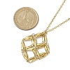 Crystal Stone Cage Pendant Necklaces NJEW-JN04760-03-3