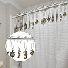 12Pcs Iron Shower Curtain Rings for Bathroom AJEW-FH0003-37AB-7