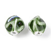 Vintage Handmade Porcelain Wrinkle Beads PORC-Q006-09D-2