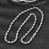 Brass Micro Pave Cubic Zirconia Geometric Tennis Necklaces NJEW-C121-02C-P-2