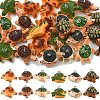 30Pcs 6 Colors Opaque Resin Pendants RESI-YW0006-40-1