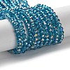 Electroplate Glass Beads Strands X-EGLA-R048-3mm-17-5