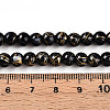 Drawbench & Baking Painted Glass Beads Strands DGLA-N003-6mm-B10-5