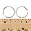 Brass Hoop Earrings EJEW-L211-08D-P-3