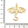 Rack Plating Alloy Enamel Pendants X-PALLOY-R451-05G-3