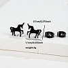 201 Stainless Steel Stud Earrings FS-WGB18B1-36-1