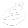 Brass Ball Chain Necklaces KK-P304-03S-4